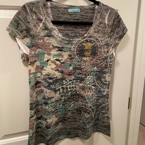 Queen Esther T Shirt Womens Large Cap Short Sleeve Crew Neck